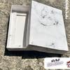 12x9x3 Beyaz Mermer Desenli Süngerli Takı Kutusu [Demonte]
