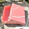 8x6x3 Pembe Mermer Desenli Süngerli Takı Kutusu [Demonte 25 Adet]